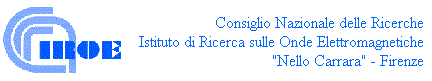 Logo CNR IROE Istituto di ricerca sulle Onde Elettromagnetiche Nello Carrara-Firenze